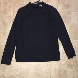 H&M black long sleeve blouse